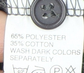 Zantos Men's Grey Polo Shirt M Short Sleeve Casual