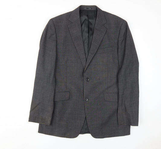 Mens UK Size 40 Savoy Taylors Guild Regular Grey Suit Jacket