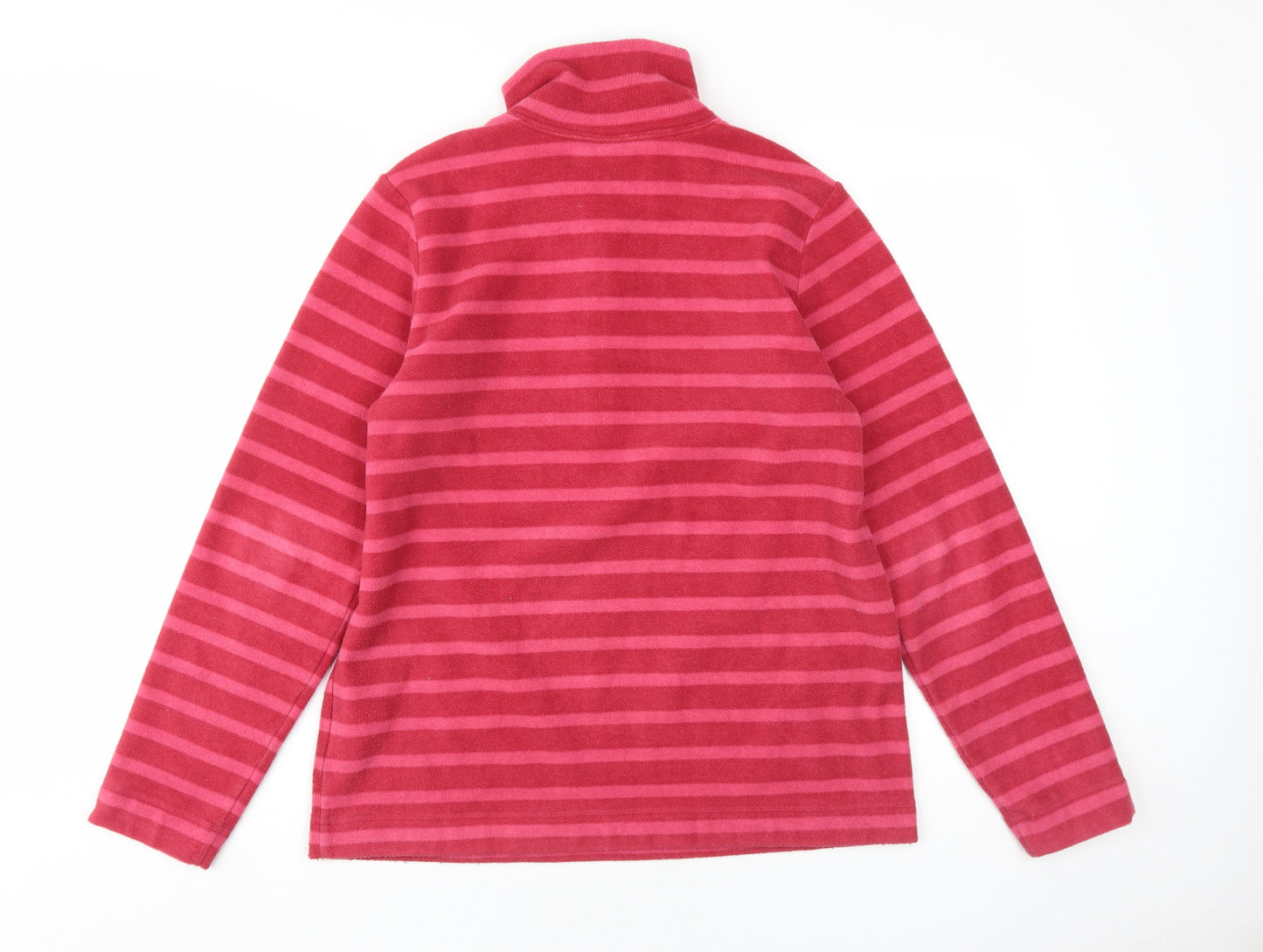 Womens UK Size M Lands' End Pink Henley Sweatshirt