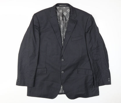 Mens UK Size 46 Pierre Cardin Regular Black Suit Jacket