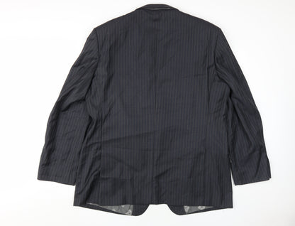 Mens UK Size 46 Pierre Cardin Regular Black Suit Jacket