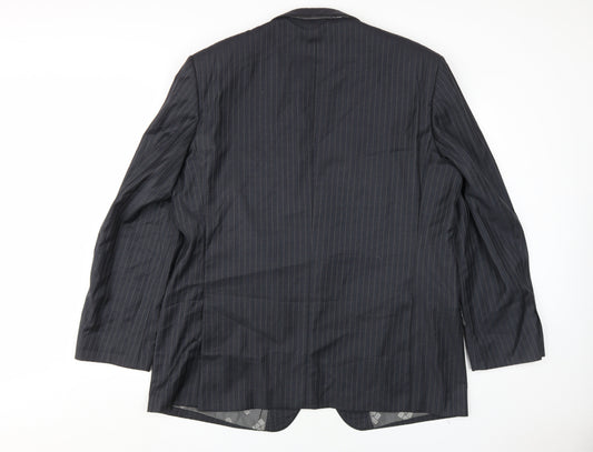 Mens UK Size 46 Pierre Cardin Regular Black Suit Jacket