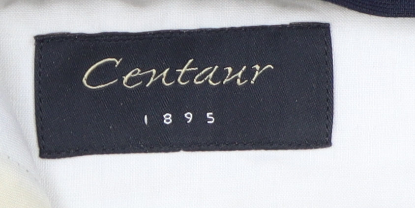Mens UK Size 36 Centaur Regular Fit Dress Pants Black Trousers