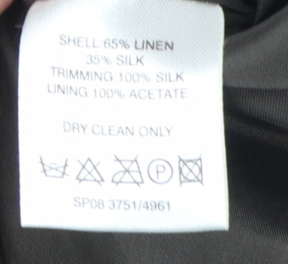 Fenn Wright Manson Women's Black Linen Silk Jacket