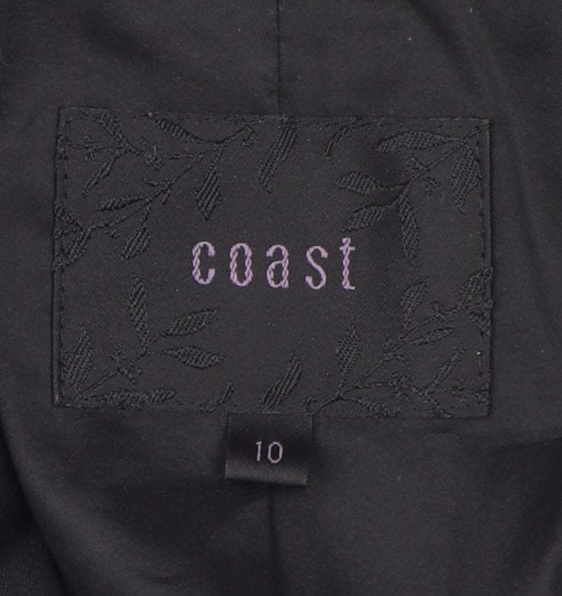 Coast Black Women’s Blazer UK 10 Notch Lapel Formal