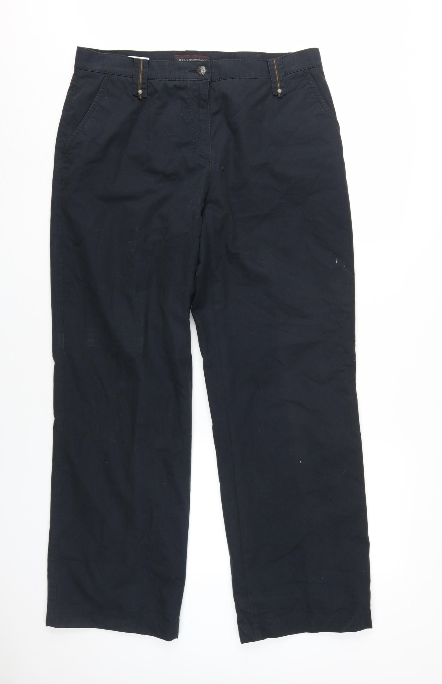 Brax Women's Black Chino Trousers, Size 16L, Windproof