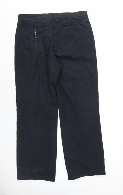Brax Women's Black Chino Trousers, Size 16L, Windproof