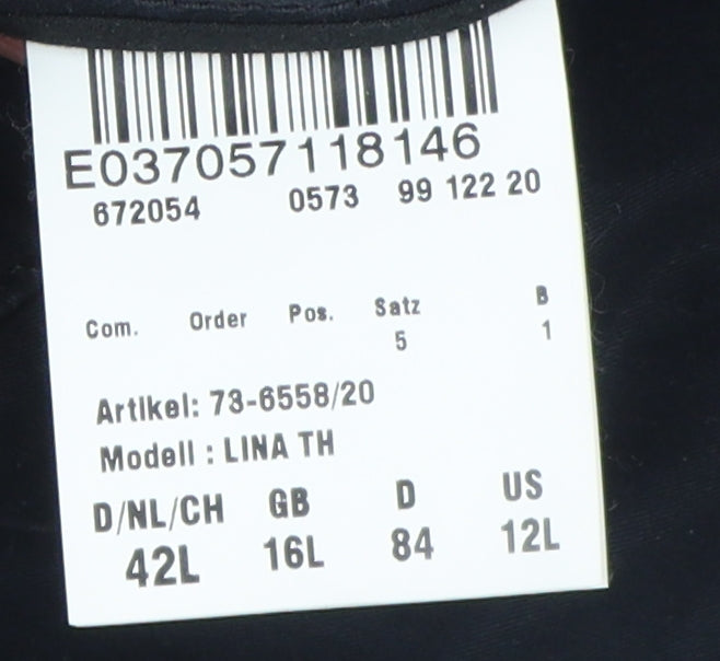 Brax Women's Black Chino Trousers, Size 16L, Windproof