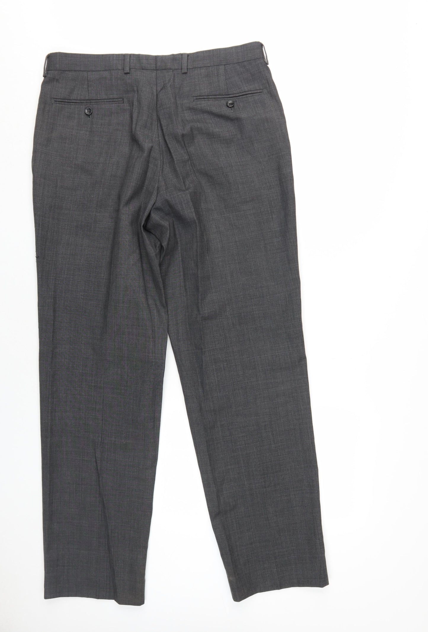 Savoy Taylors Guild Men's Grey Dress Pants 34 Regular