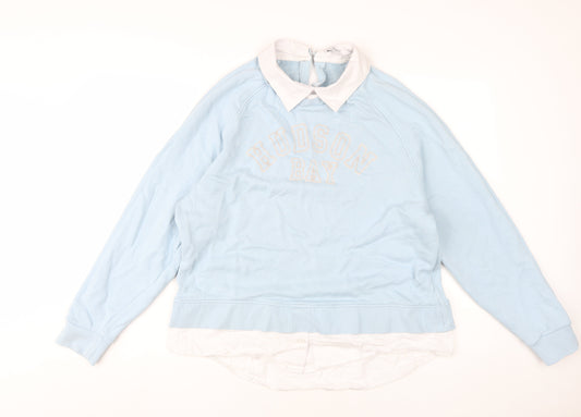 Womens UK Size 16 NEXT Blue Pullover Sweatshirt