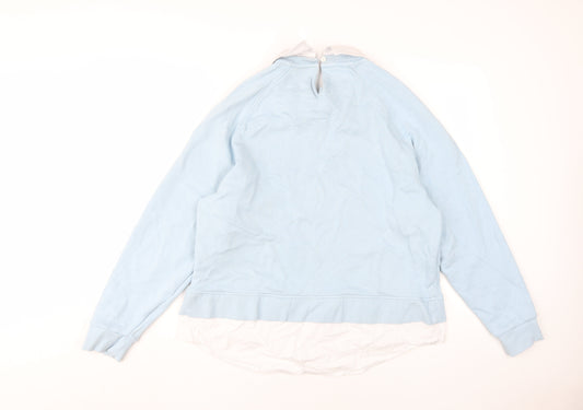Womens UK Size 16 NEXT Blue Pullover Sweatshirt