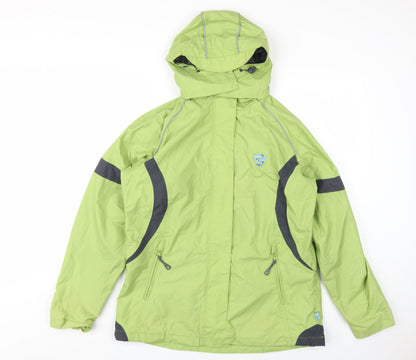 Womens UK Size 14/16 TCM Green Rain Coat