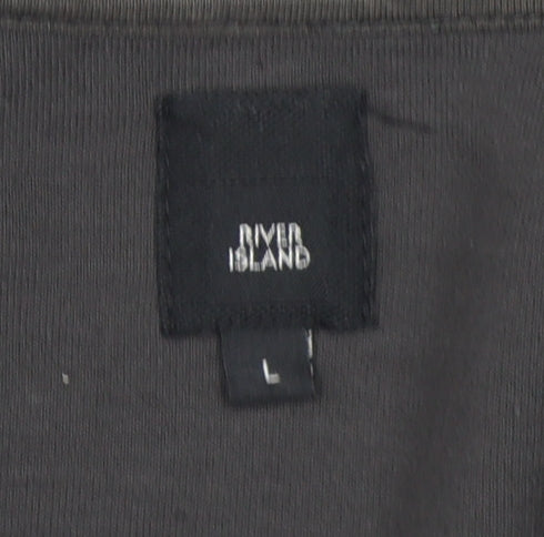 Mens UK Size L River Island Black