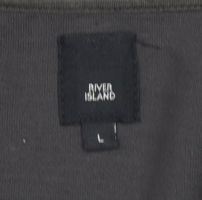 Mens UK Size L River Island Black