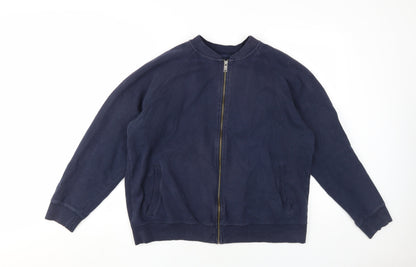 Mens UK Size L Burton Menswear London Blue Bomber Jacket