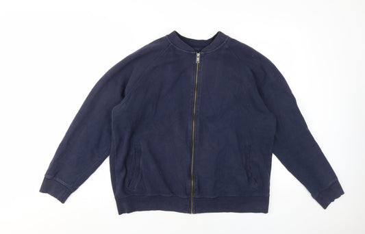 Mens UK Size L Burton Menswear London Blue Bomber Jacket