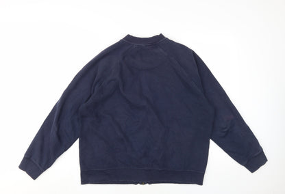 Mens UK Size L Burton Menswear London Blue Bomber Jacket