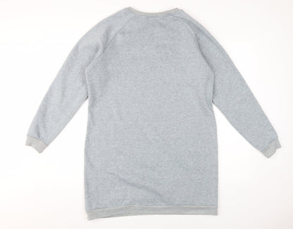 Avon Women's Grey Sweatshirt Dress, Size 14-16, Christmas