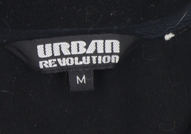 Urban Revolution Men's Black Fleece 1/2 Zip Sweatshirt M