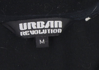 Urban Revolution Men's Black Fleece 1/2 Zip Sweatshirt M
