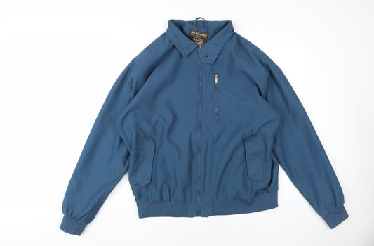 Atlas for Men Blue Windbreaker Jacket Men's L Casual