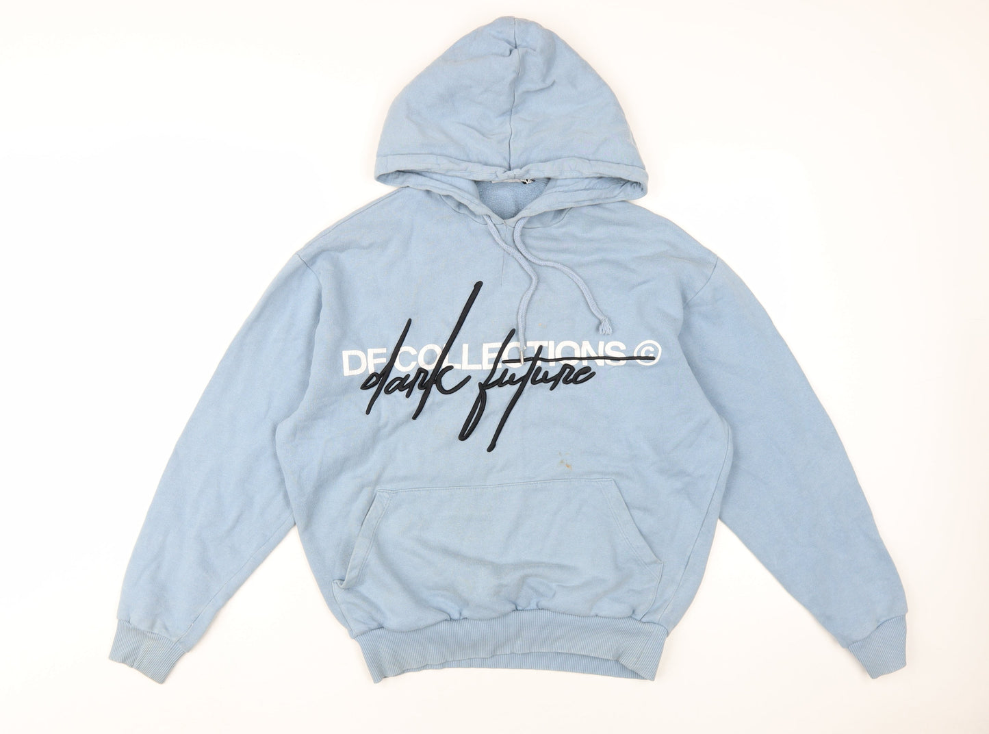 Mens UK Size 2XS ASOS Blue Pullover Hoodie