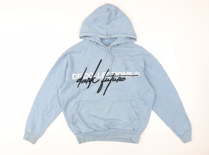Mens UK Size 2XS ASOS Blue Pullover Hoodie