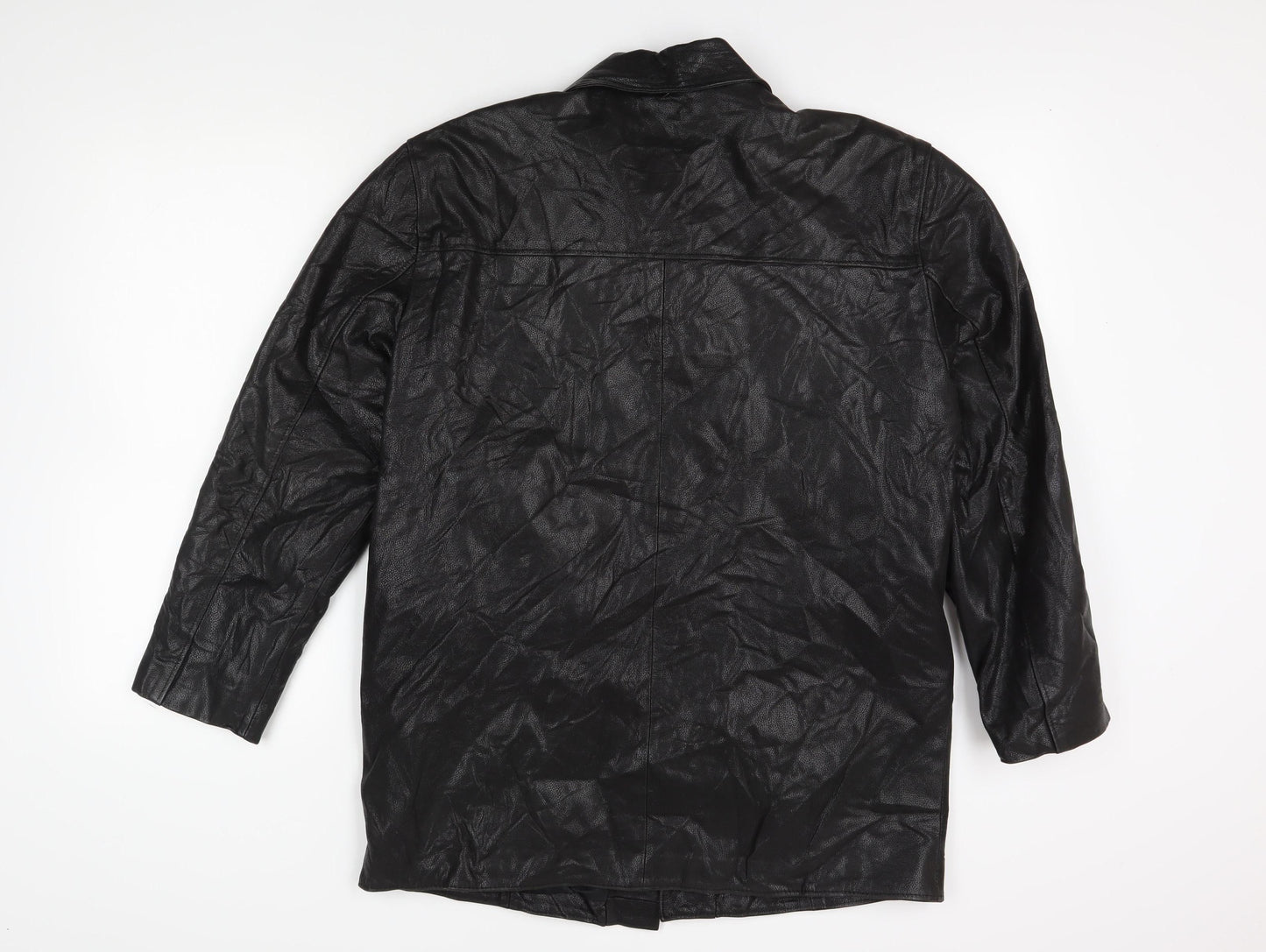 Mens UK Size XL Chlem Black Overcoat