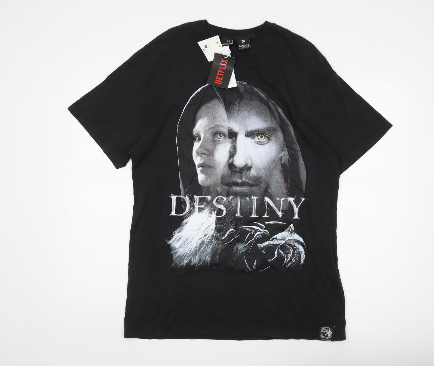 Mens UK Size XS Bershka Black  T-Shirt