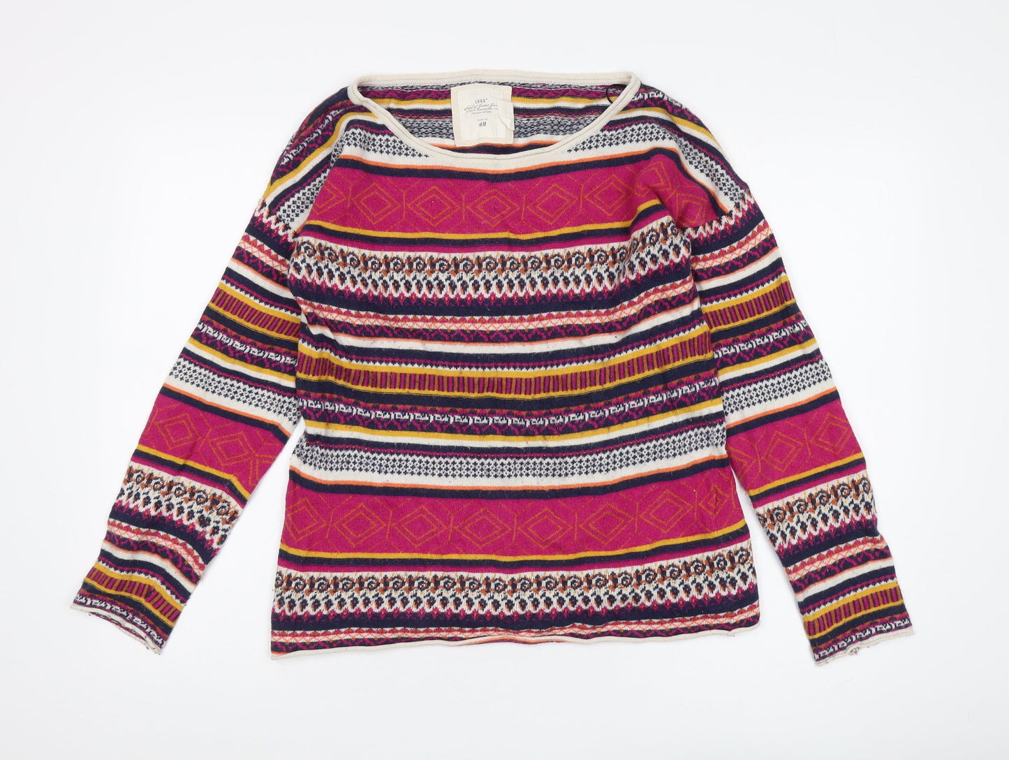 Womens UK Size S H&M Multicoloured Pullover Jumper