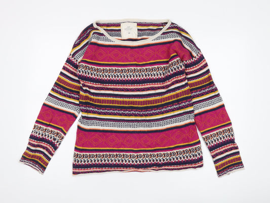 Womens UK Size S H&M Multicoloured Pullover Jumper