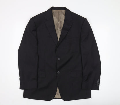Mens UK Size 40 Marks and Spencer Regular Black Suit Jacket