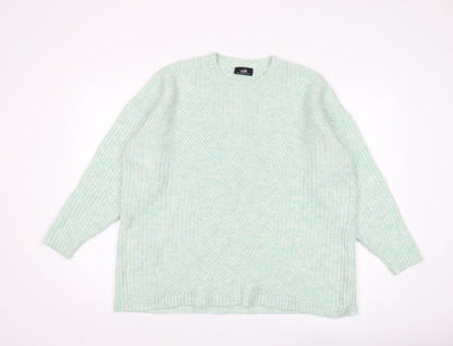 Womens UK Size L Wallis Green Pullover Jumper
