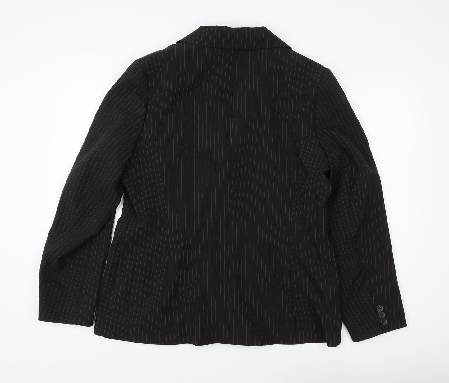 Womens UK Size 16 AMARANTO Regular Black Suit Jacket
