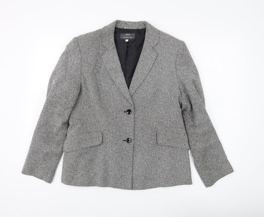 Marks & Spencer Women's Grey Blazer, Size 14, Classic Fit