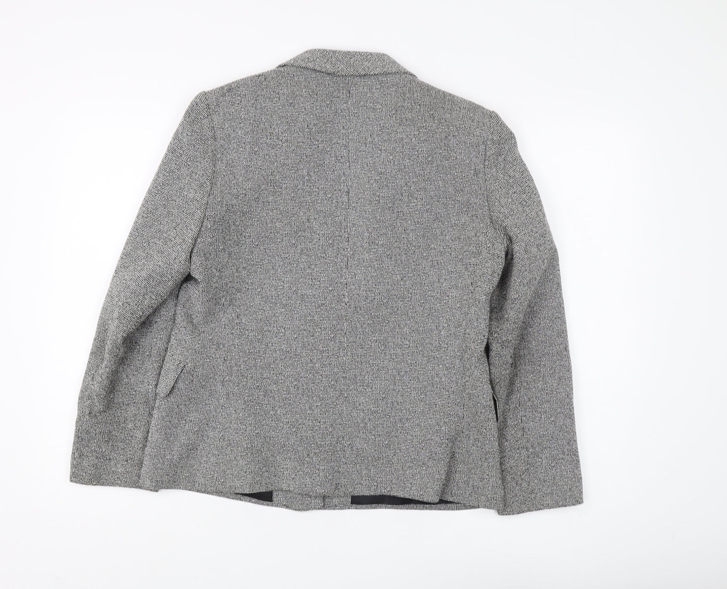 Marks & Spencer Women's Grey Blazer, Size 14, Classic Fit