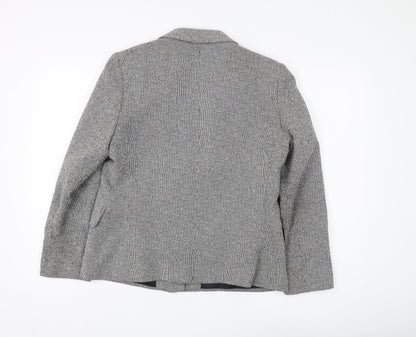 Marks & Spencer Women's Grey Blazer, Size 14, Classic Fit
