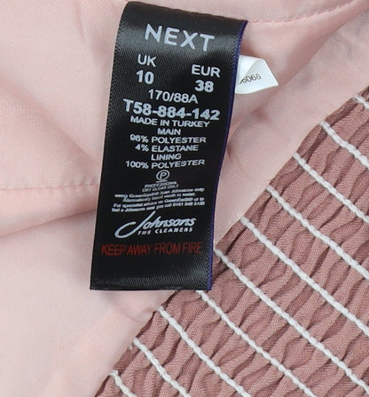 Womens UK Size 10 NEXT Pink Camisole Blouse