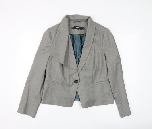 Marks and Spencer Women's Grey Suit Jacket Size 16