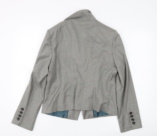 Marks and Spencer Women's Grey Suit Jacket Size 16