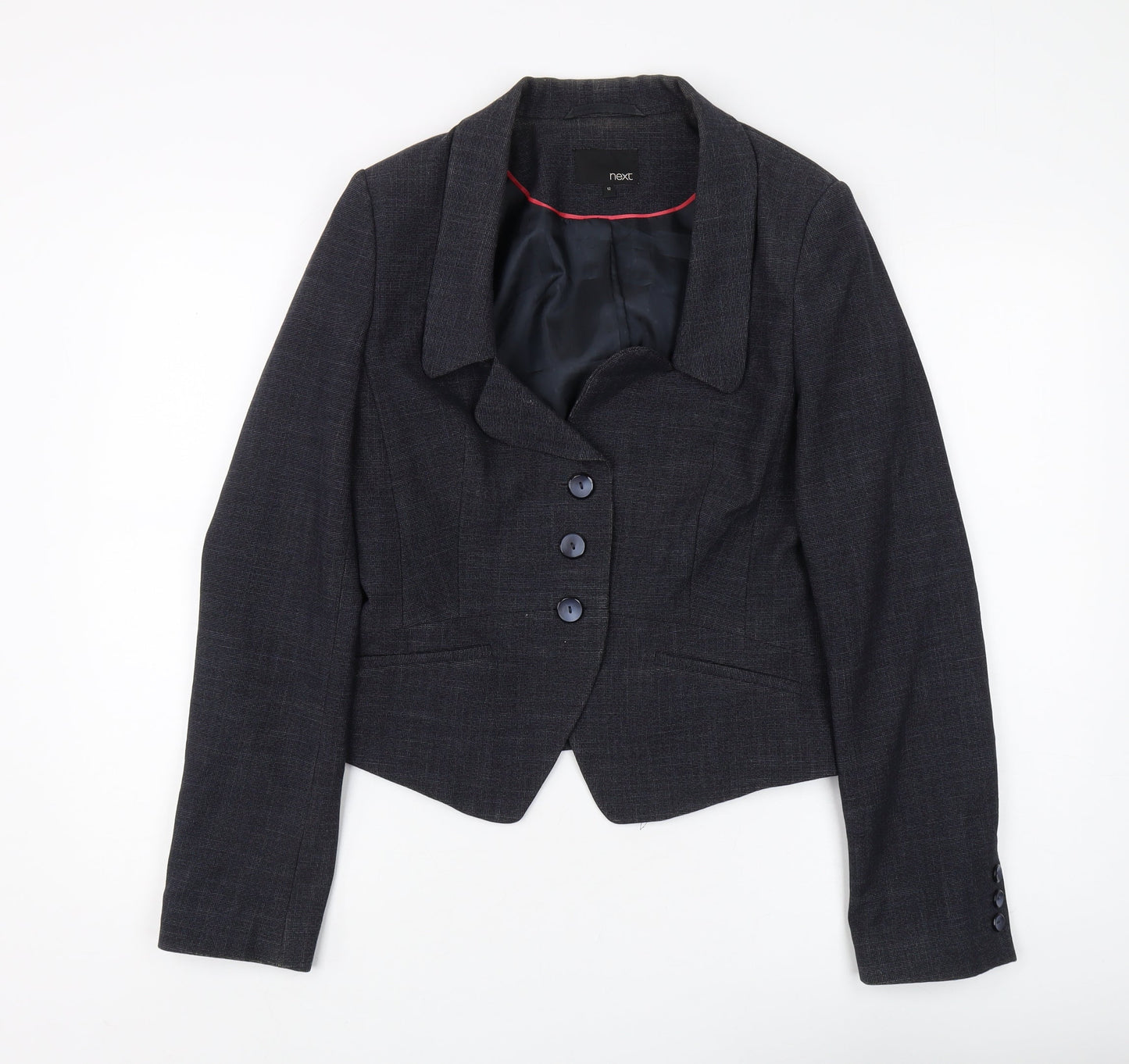 Next Women's Black Blazer Size 12, Regular Fit