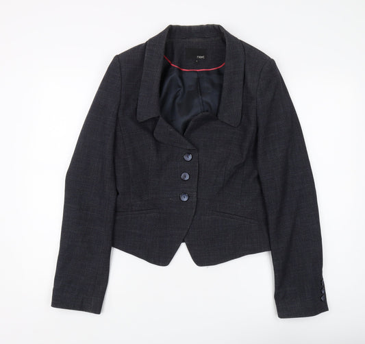 Next Women's Black Blazer Size 12, Regular Fit