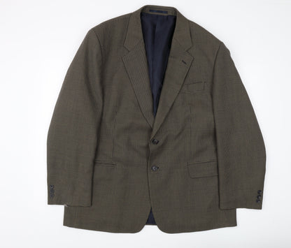 Mens UK Size 46 Burton Regular Brown Suit Jacket
