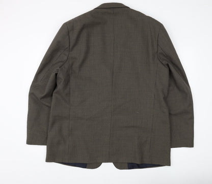 Mens UK Size 46 Burton Regular Brown Suit Jacket