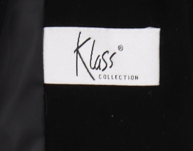 Klass Collection Women's Black Blazer Suit Jacket Size 14