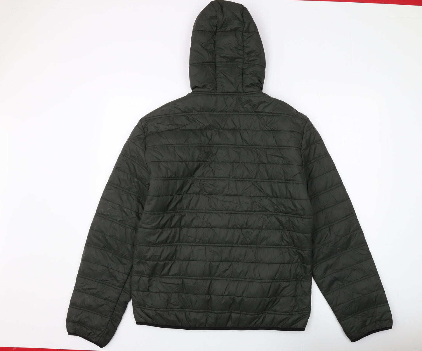 Woolworths Men's Green Puffer Jacket Size L Slim Fit