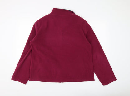 Womens UK Size L Isle Essentials Red Basic Jacket