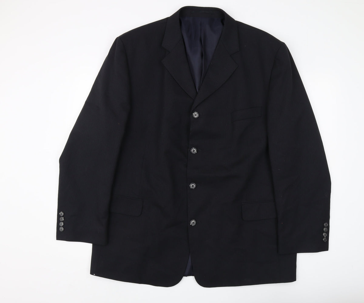 Mens UK Size 46 Willson Regular Black Suit Jacket