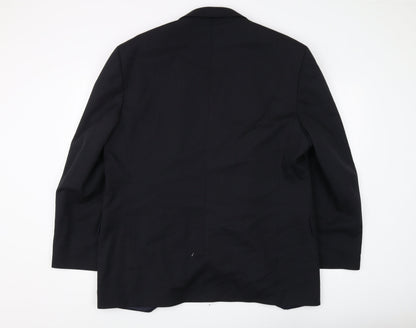 Mens UK Size 46 Willson Regular Black Suit Jacket