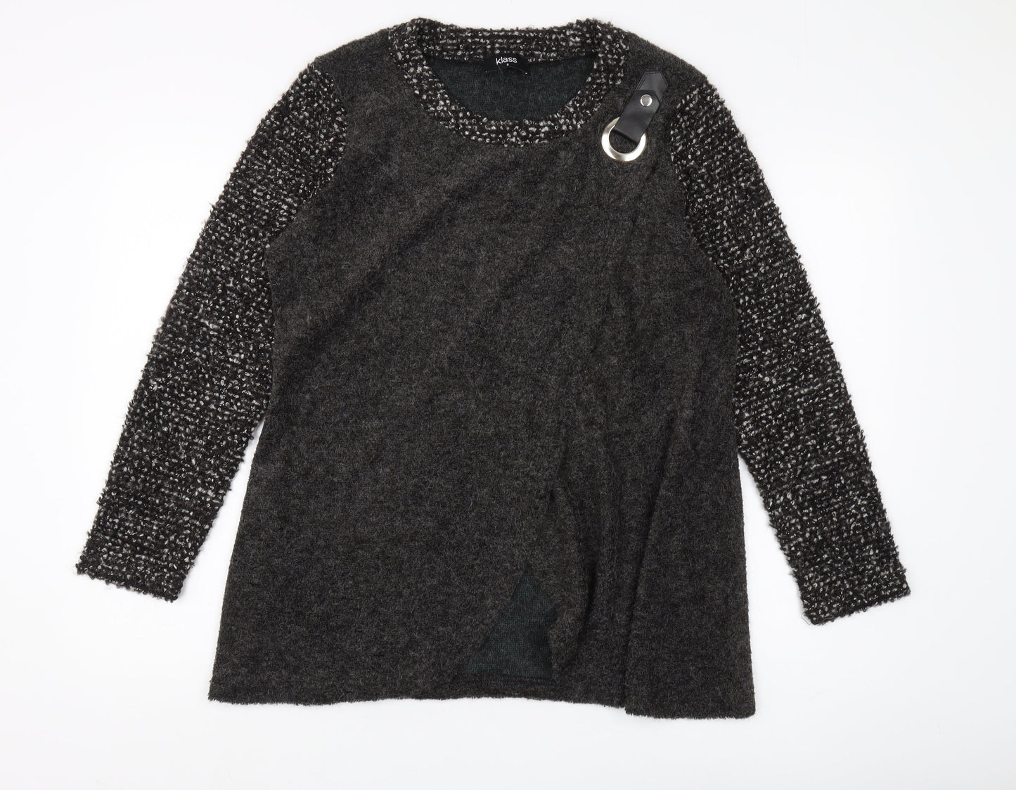 Womens UK Size S Klass Grey Tunic Jumper